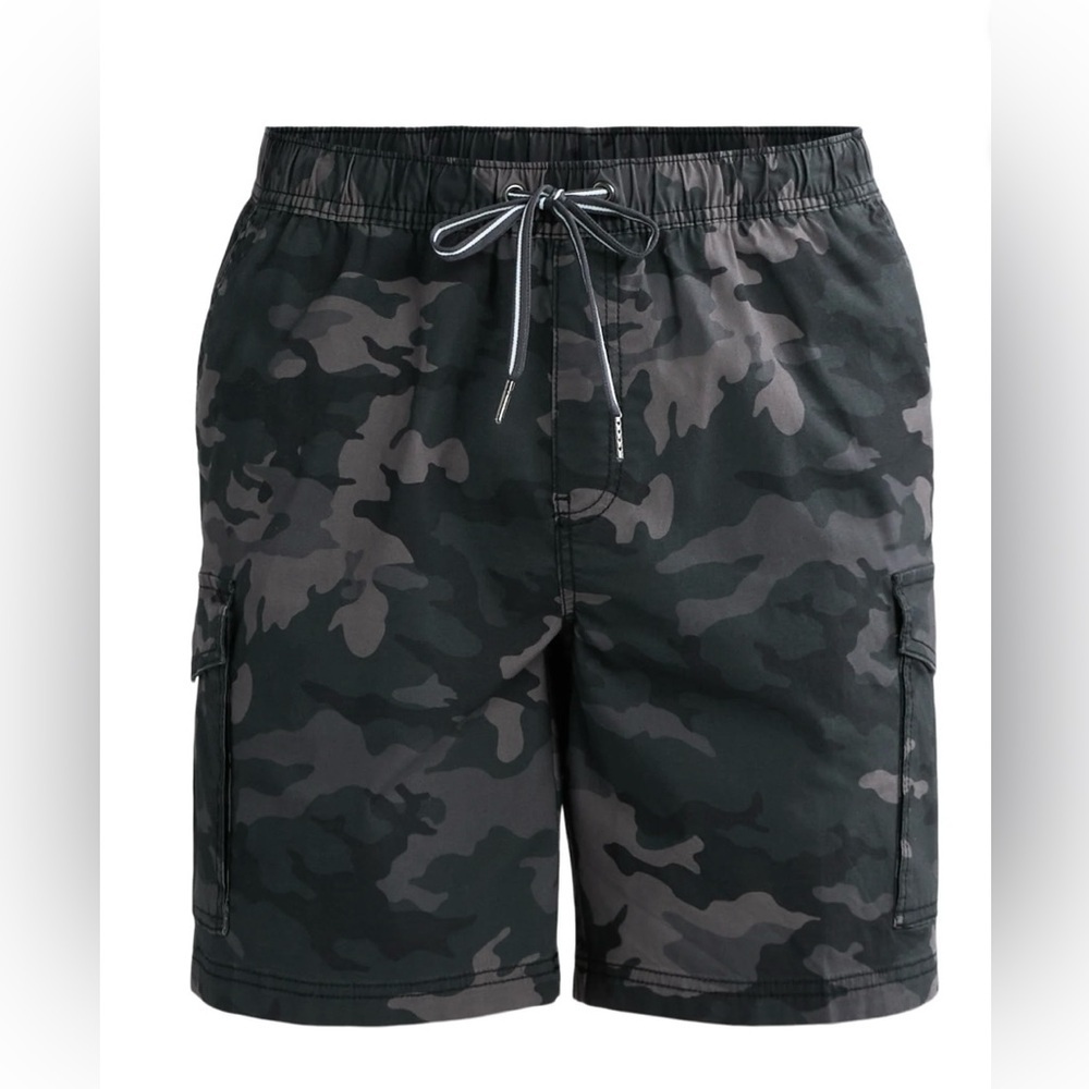 George Men's Black Camo Board Shorts